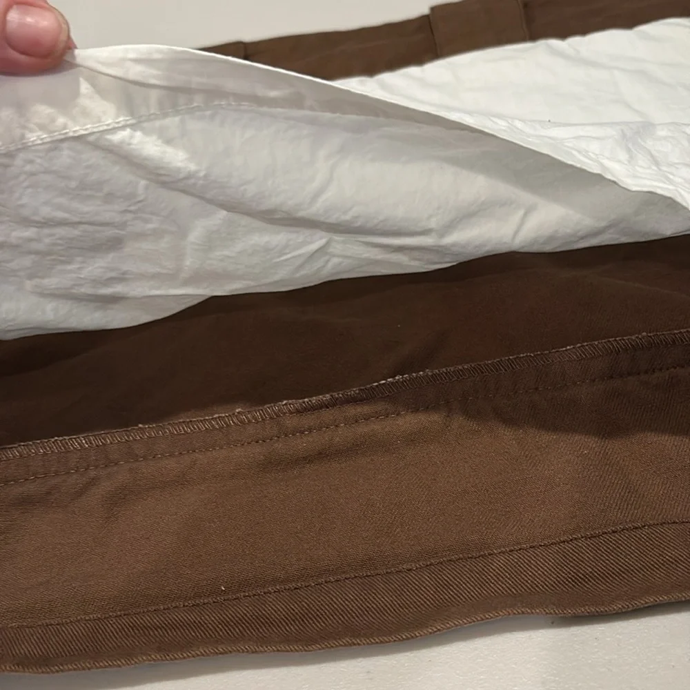 Pottery barn kids - Brown Valance Curtain.  Window treatment. Set of 2.